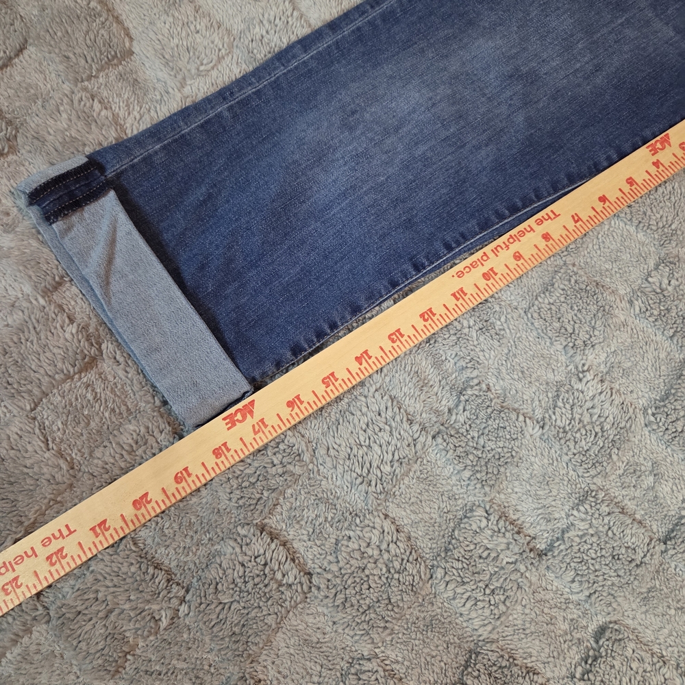 Mavi Jeans Womens 28 Marcia Capri High Rise Cuffed Stretch Blue Denim Cropped - Picture 4 of 13